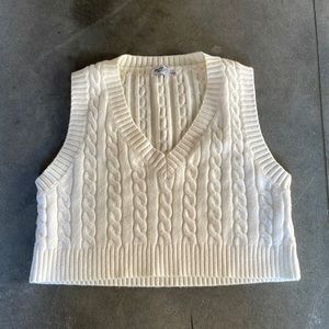 Princess Polly Cream Knit Vest